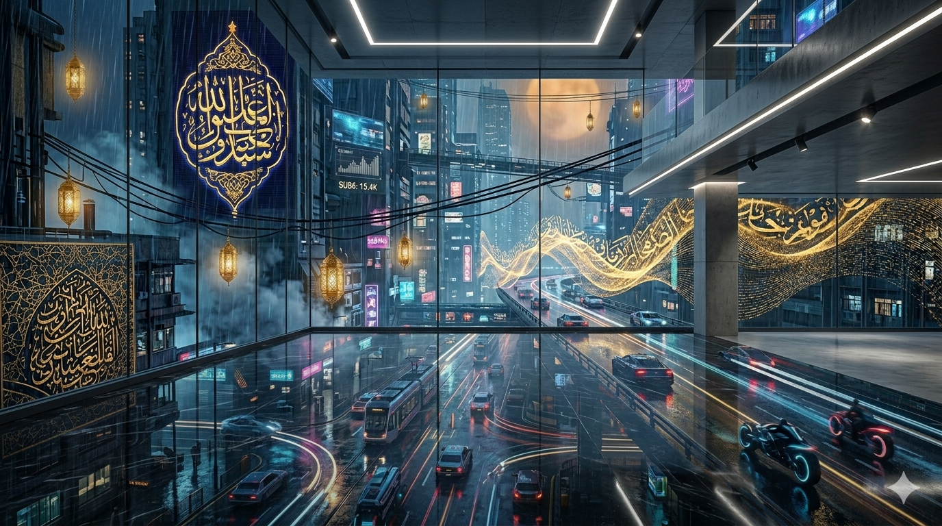 Futuristic AI Lab